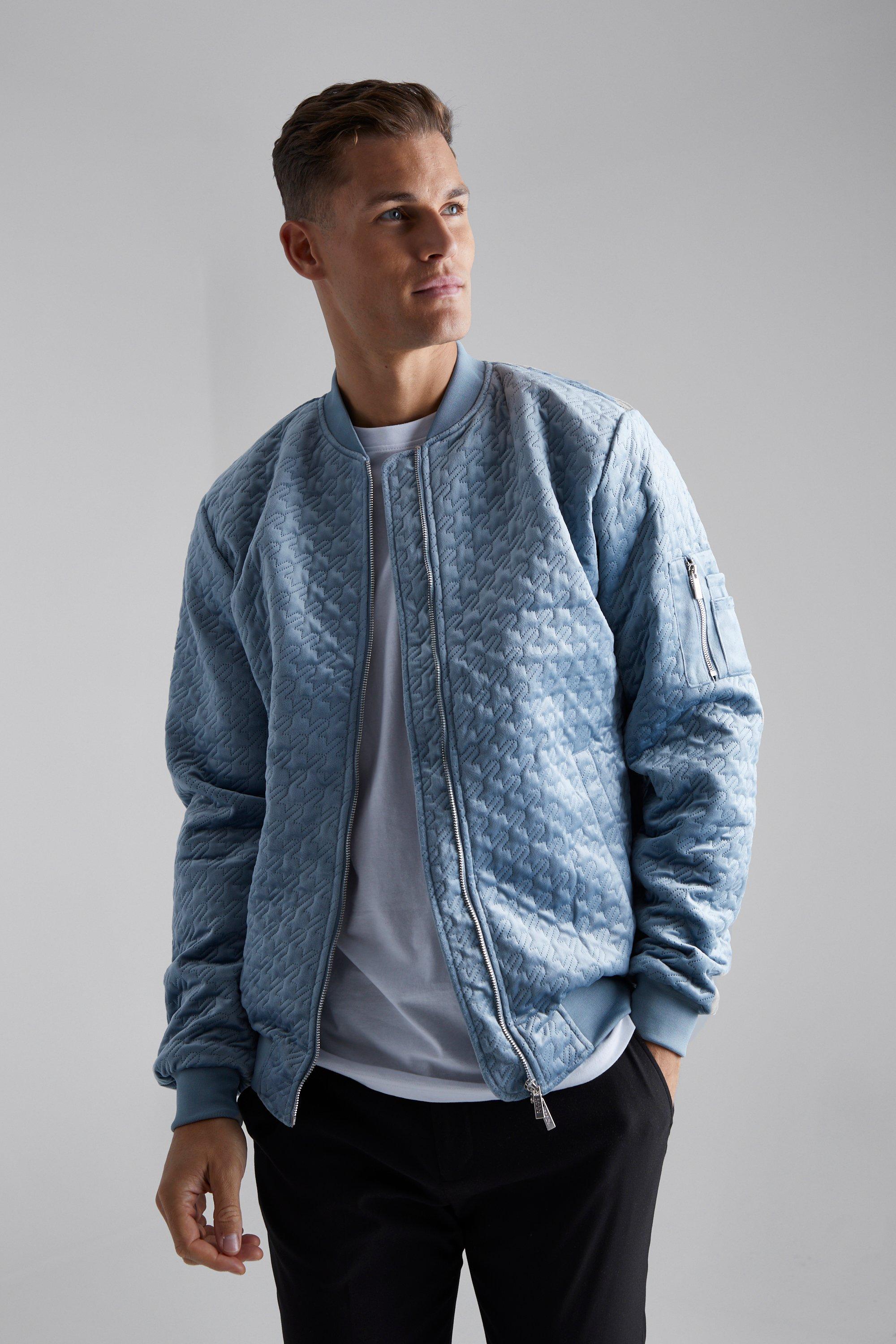 Blue velvet 2025 bomber jacket mens